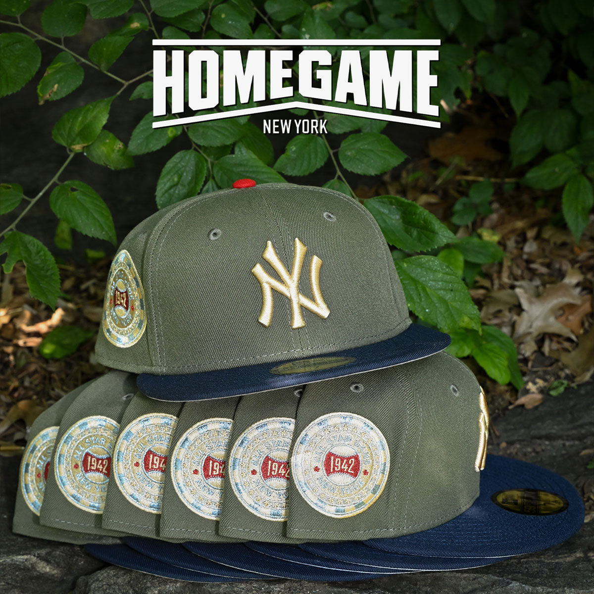 New Era - New York Yankees 1942 All Star Game 59FIFTY Olive/Navy/Red