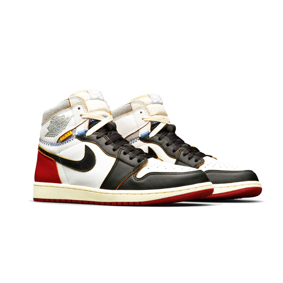 UNION × NIKE AIR JORDAN 1 RETRO HI NRG/UN WHT/BLK-VARSITY RED UNION × NIKE AIR JORDAN 1 RETRO HI NRG/UN WHT/BLK-VARSITY RED