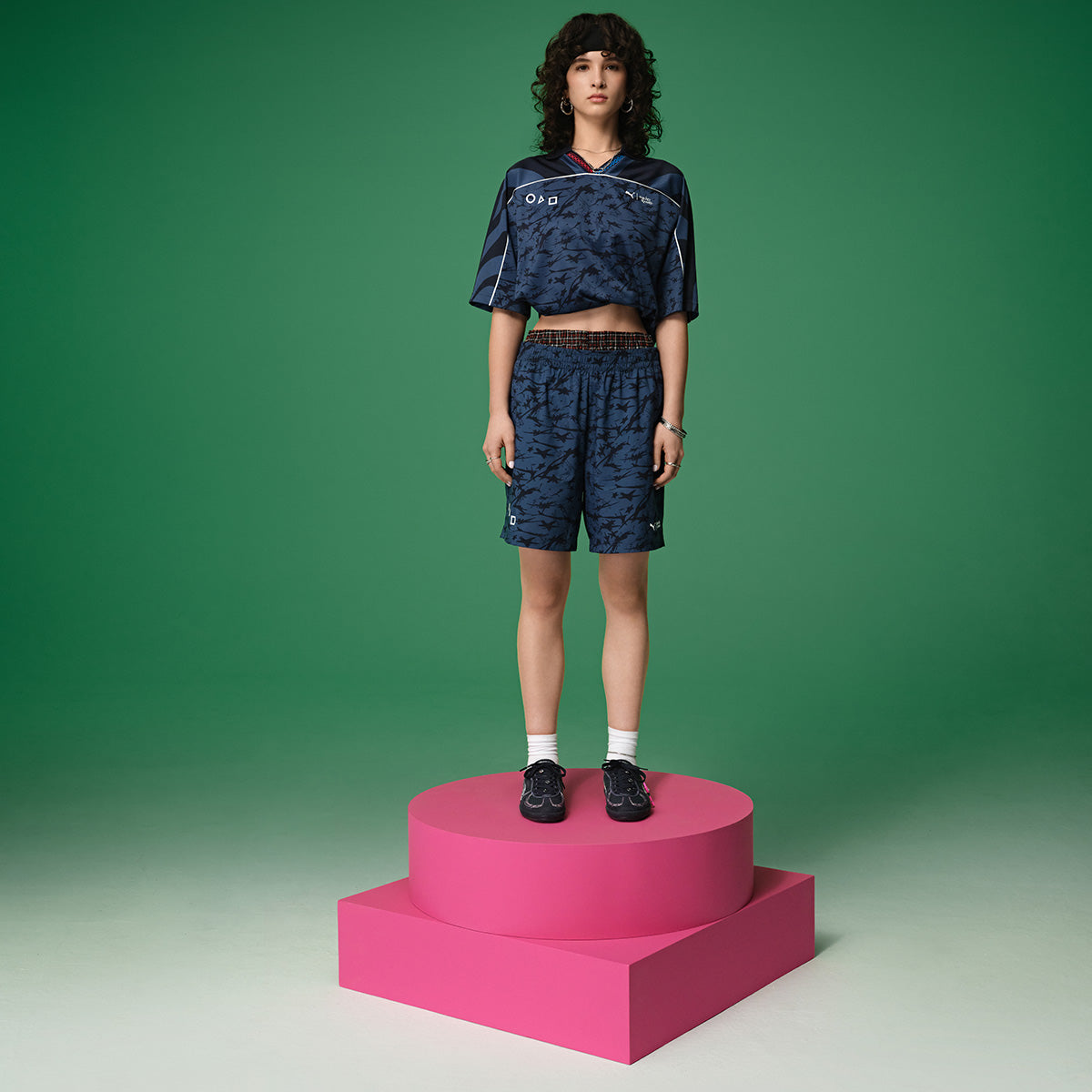 PUMA - PALERMO SQUID GAME PUMA NAVY-BRIGHT MELON【403859-01】