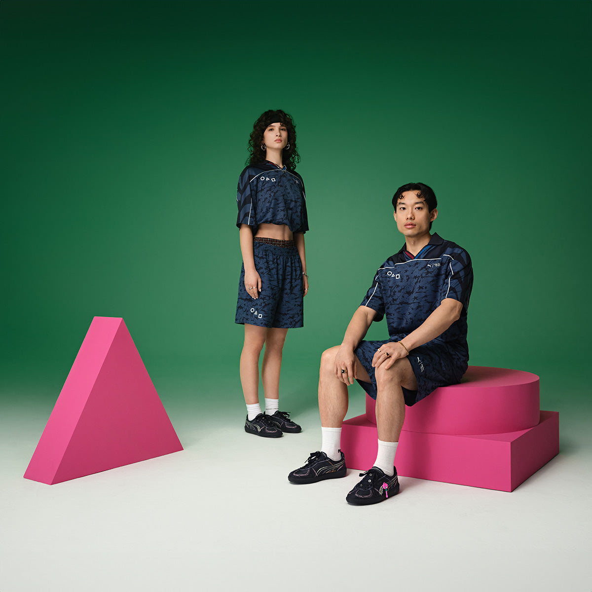 PUMA - PALERMO SQUID GAME PUMA NAVY-BRIGHT MELON【403859-01】