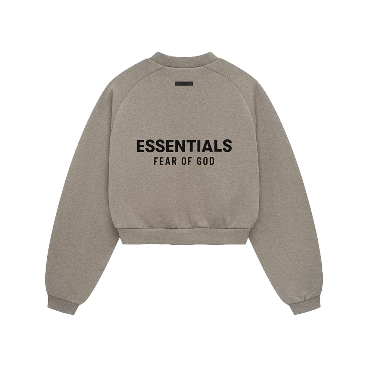 Fear of God ESSENTIALS - FLEECE CROPPED CREWNECK HEATHER GRAY 【192HO247429FW】
