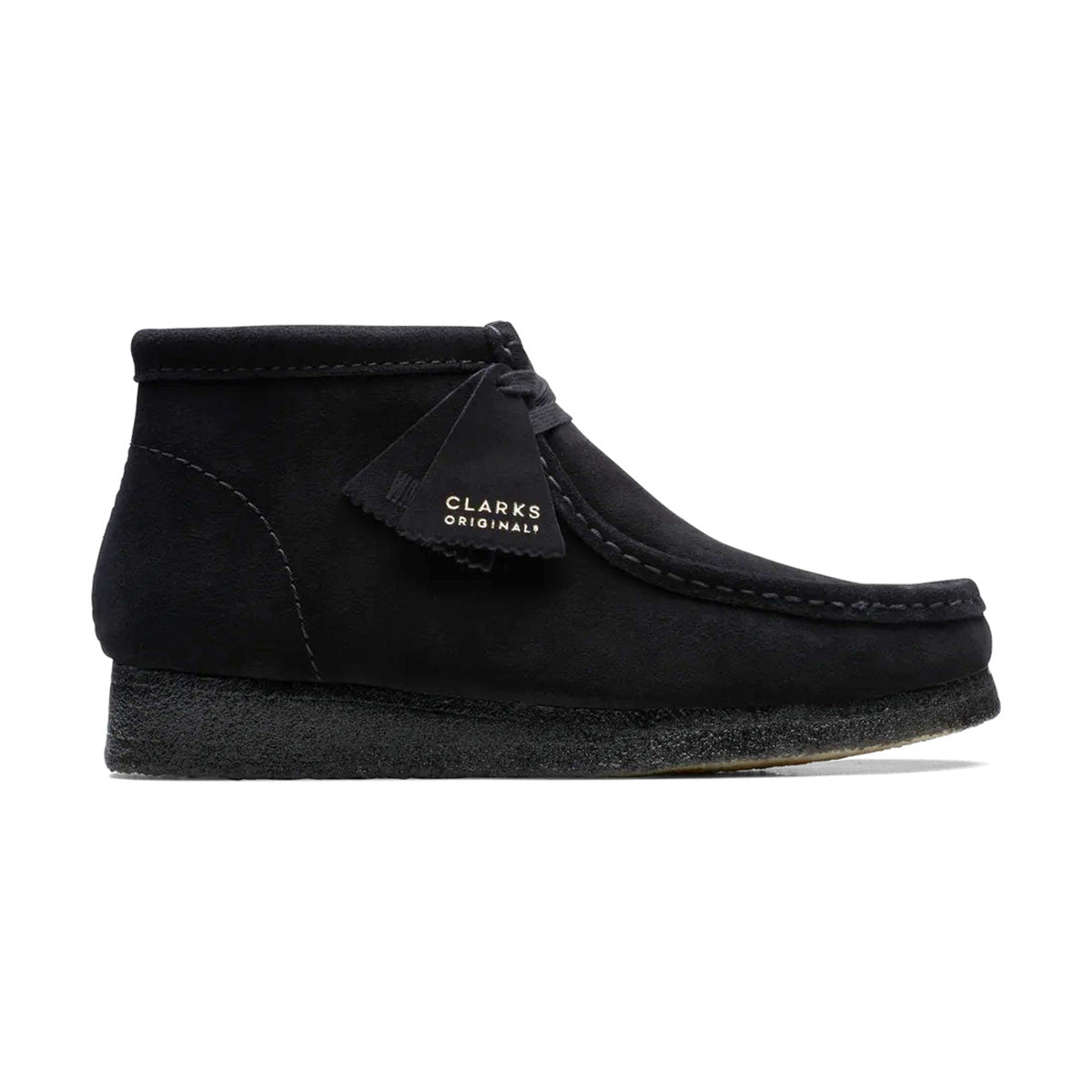 CLARKS - Wallabee Boot Black Suede【26155517】