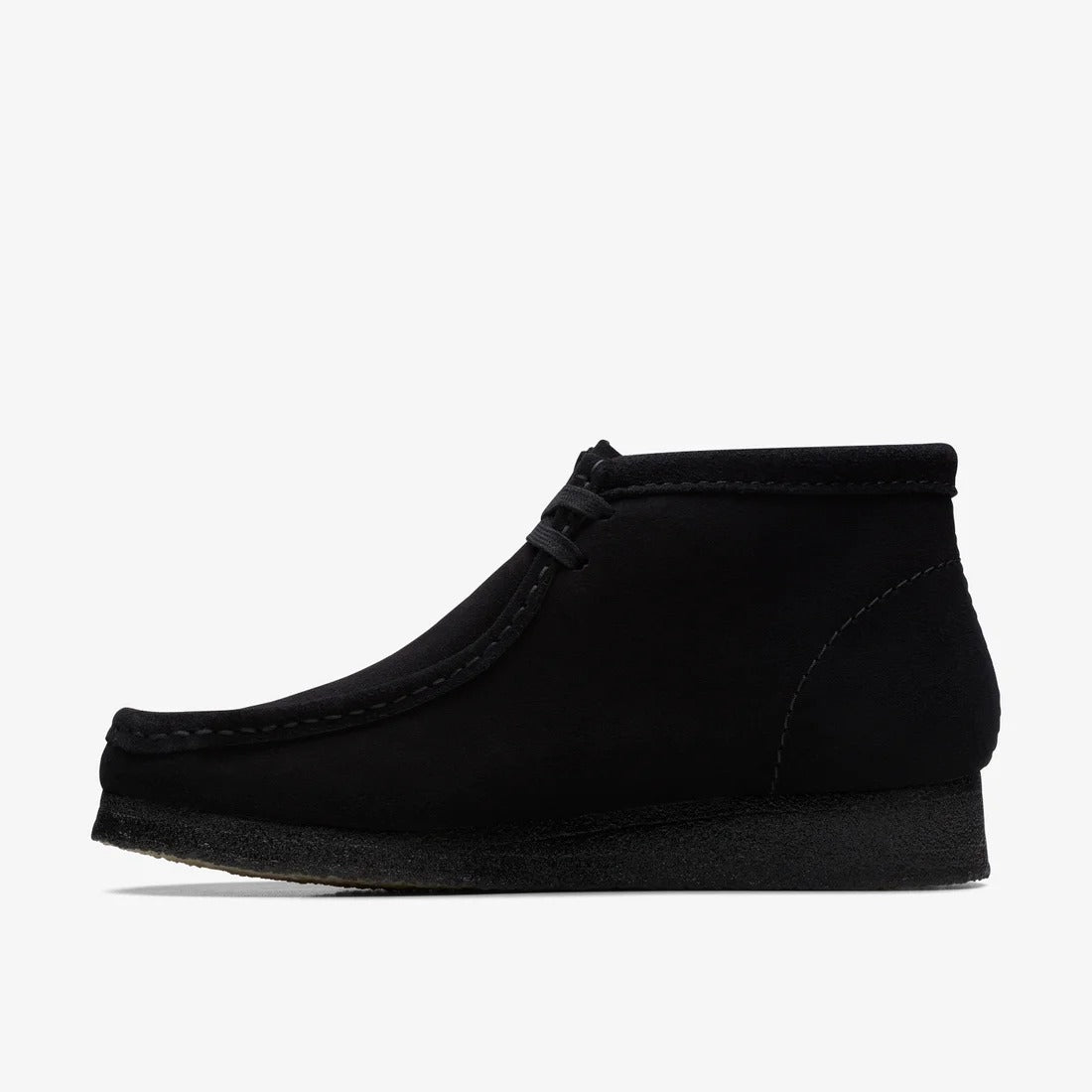CLARKS - Wallabee Boot Black Suede【26155517】