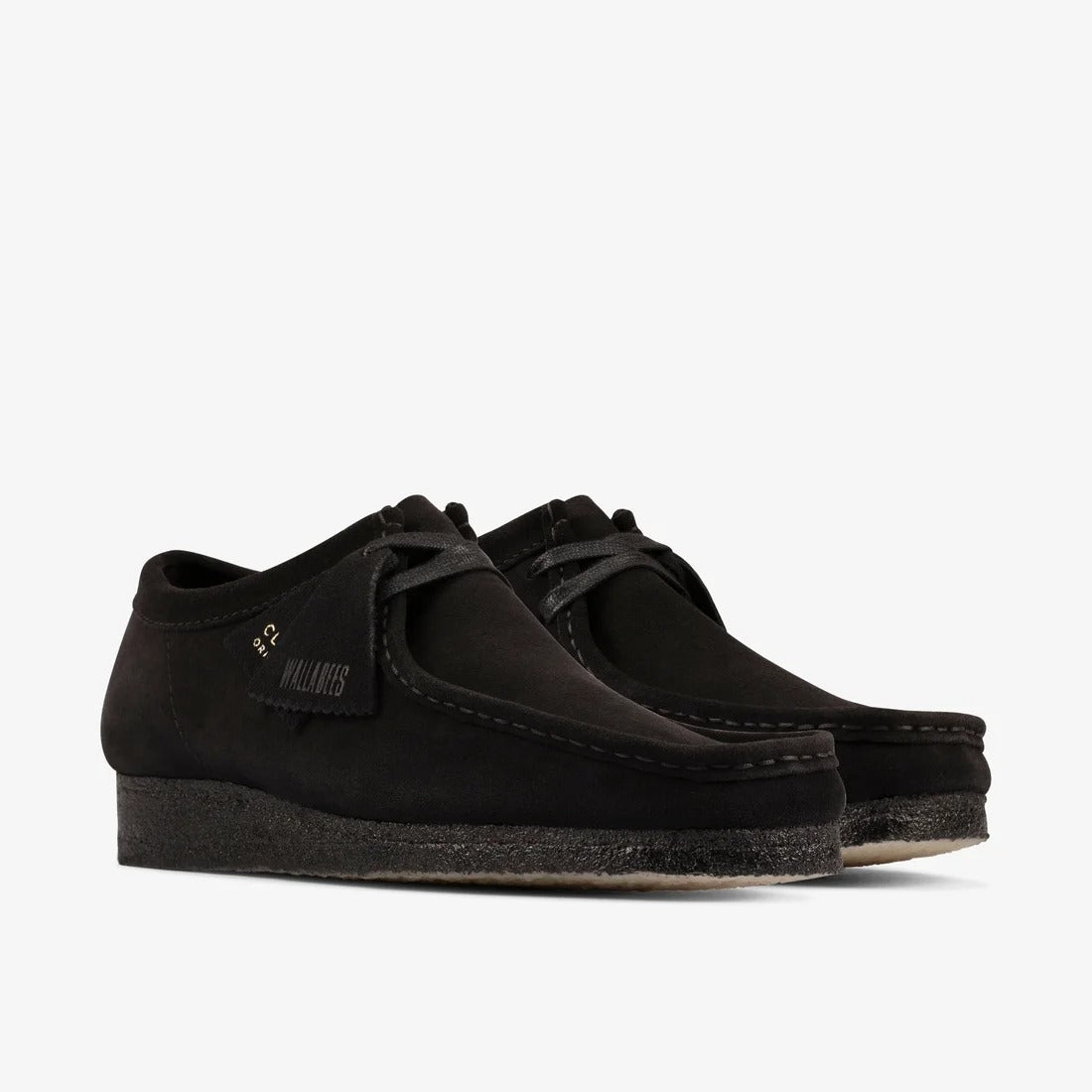 CLARKS - Wallabee Black Suede【26155519】