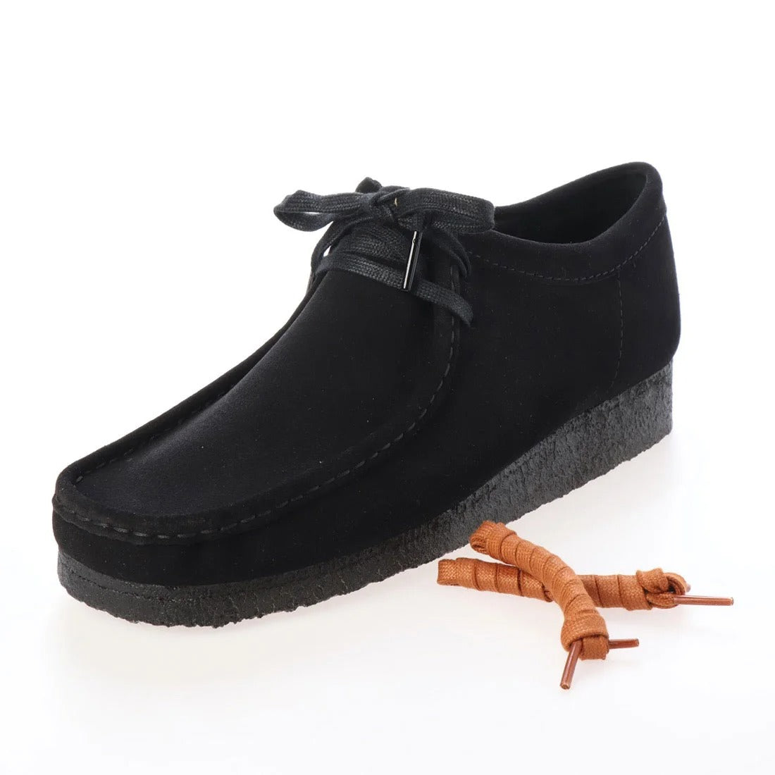 CLARKS - Wallabee Black Suede【26155519】