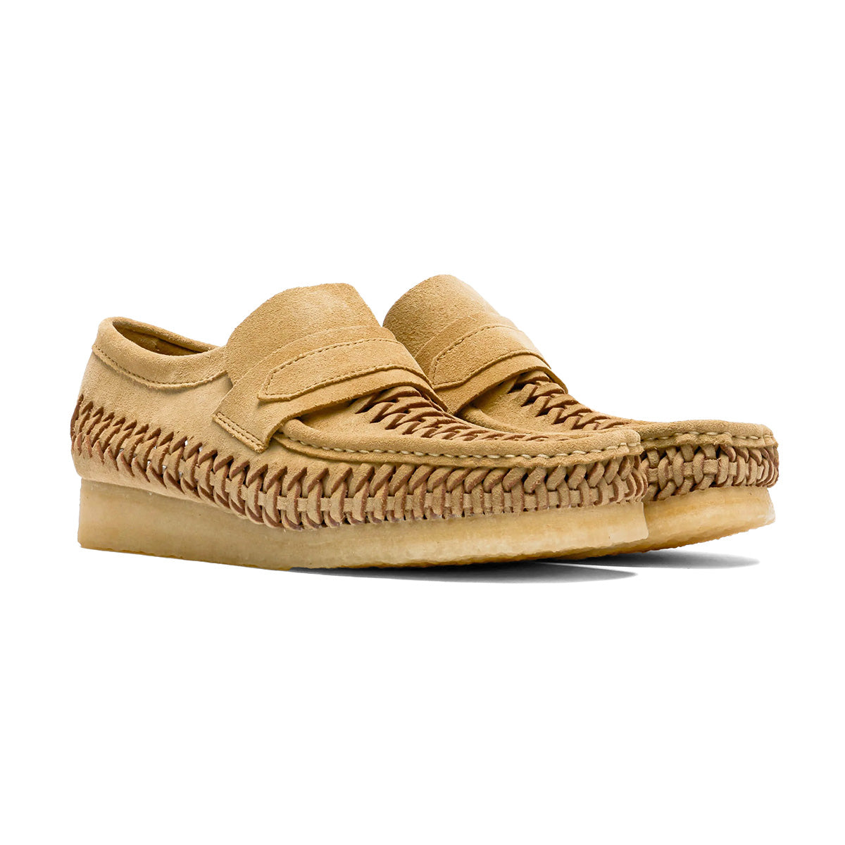 CLARKS - WBLoafer Weave Maple Suede【26176534】