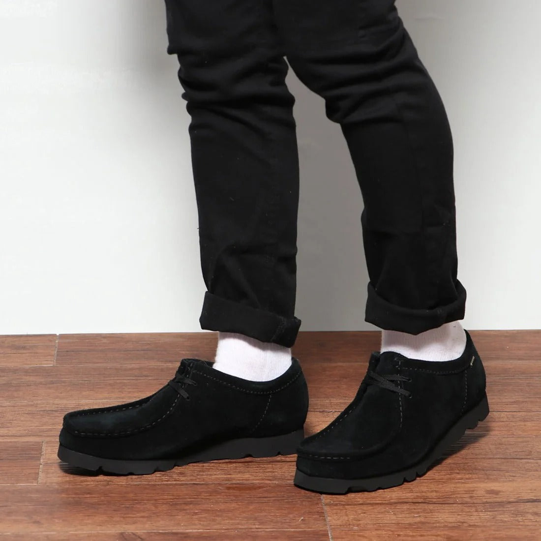 CLARKS - WallabeeGTX Black Sde【26179251】
