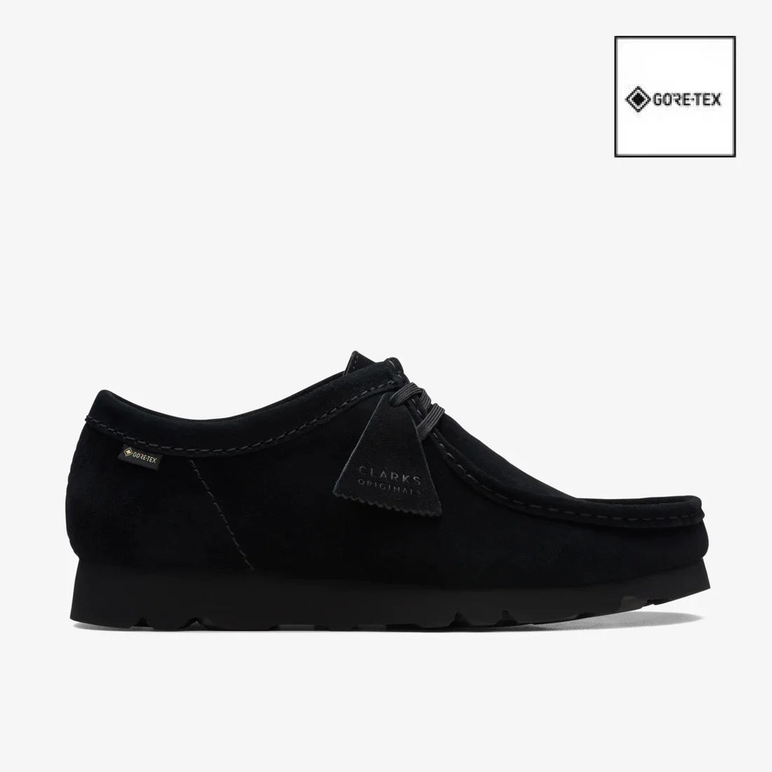CLARKS - WallabeeGTX Black Sde【26179251】