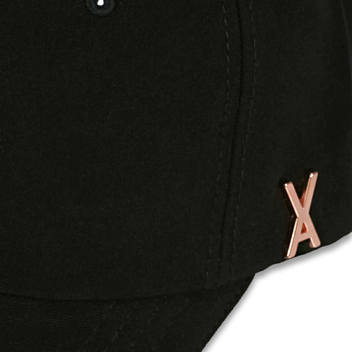 VARZAR バザール Rose Gold Stud Overfit Ball Cap BLACK