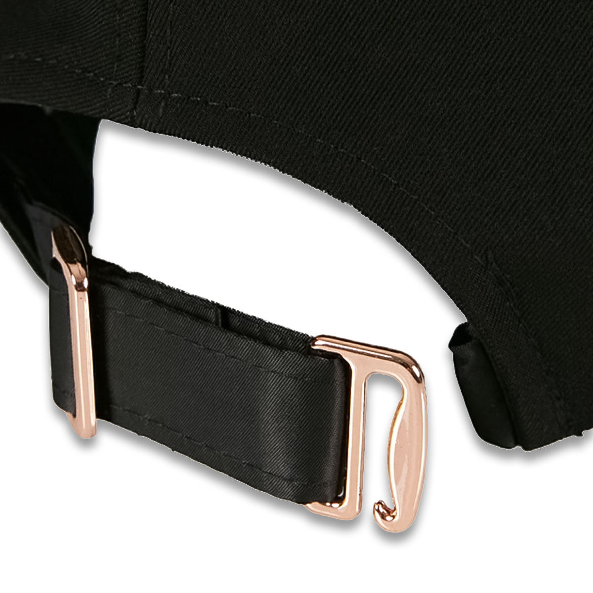VARZAR バザール Rose Gold Stud Overfit Ball Cap BLACK