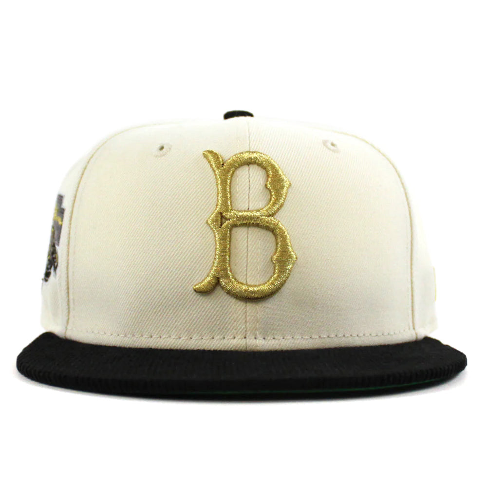 NEW ERA 布魯克林道奇隊 - 59FIFTY 42 JACKIE ROBINSON 鍍鉻白色燈芯絨