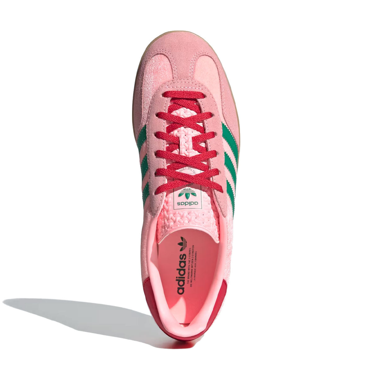 adidas - GAZELLE INDOOR WMNS Court Green/Glow Pink/Gum【JI2713】
