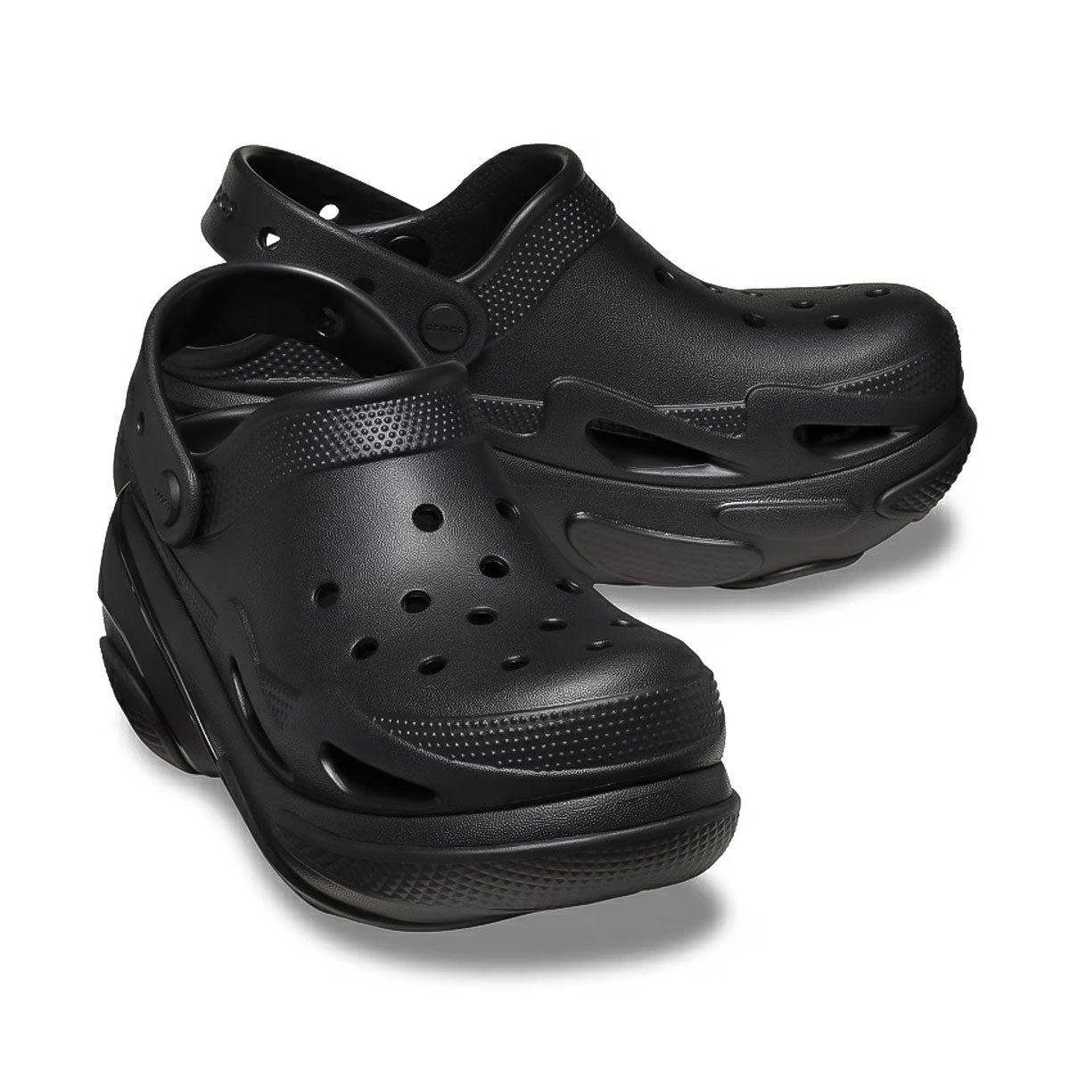 CROCS - MENS WMNS BUBBLE CRUSH CLOG TRIPLE BLACK【210061-0WC】
