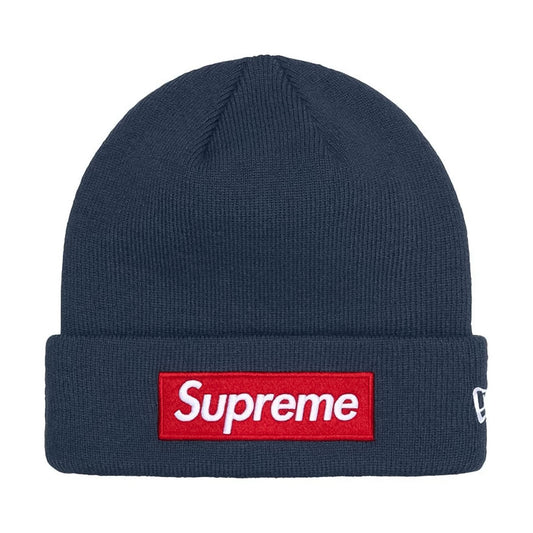 Supreme × New Era - Box Logo Beanie NAVY 【FW24BN13】