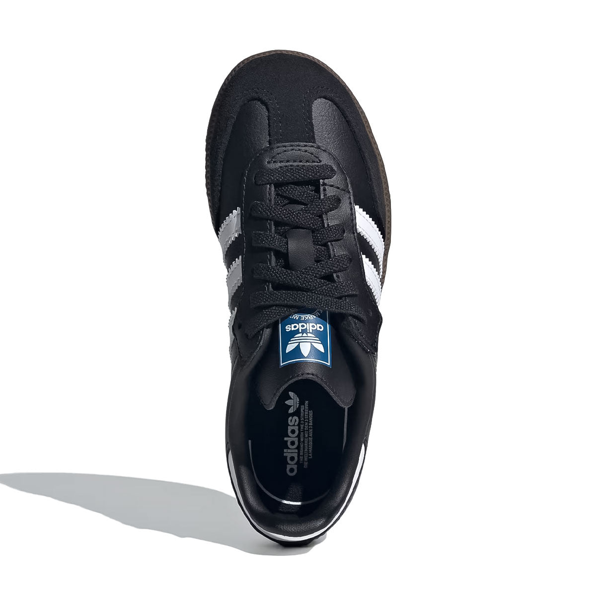 adidas ‐ SAMBA OG Comfort Closure Elastic Lace Kids Core Black/Cloud White/Gum 【JQ6390】