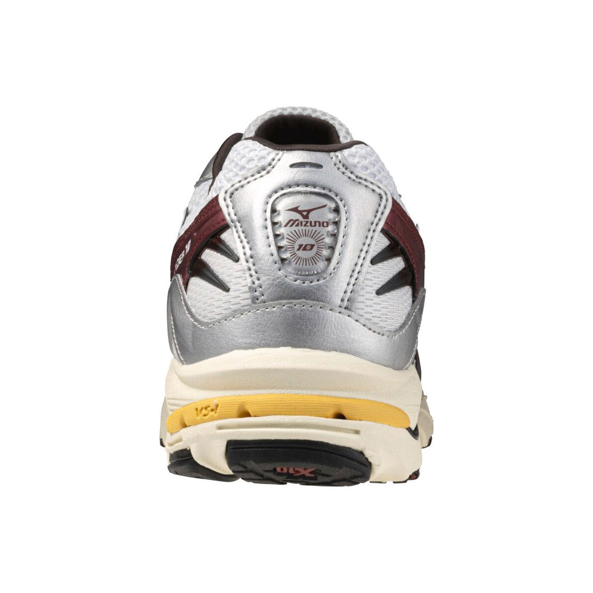 MIZUNO - UNISEX WAVE RIDER 10 WHITE/BLACK/WINE RED【D1GA243114】