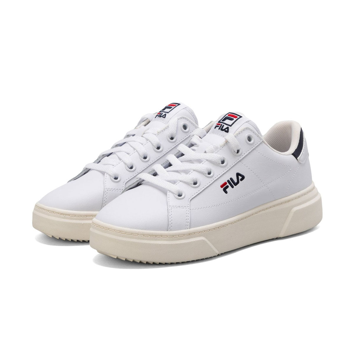 FILA - COURT PLUMPY FEATHERY WHITE/FILA NAVY/FILA RED 【UFW24054-125】