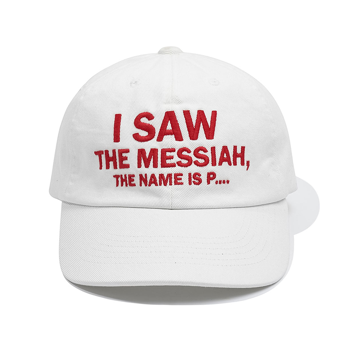 MY NAME IS PETER - 6 PANEL MESSIAH CAP WHITE
