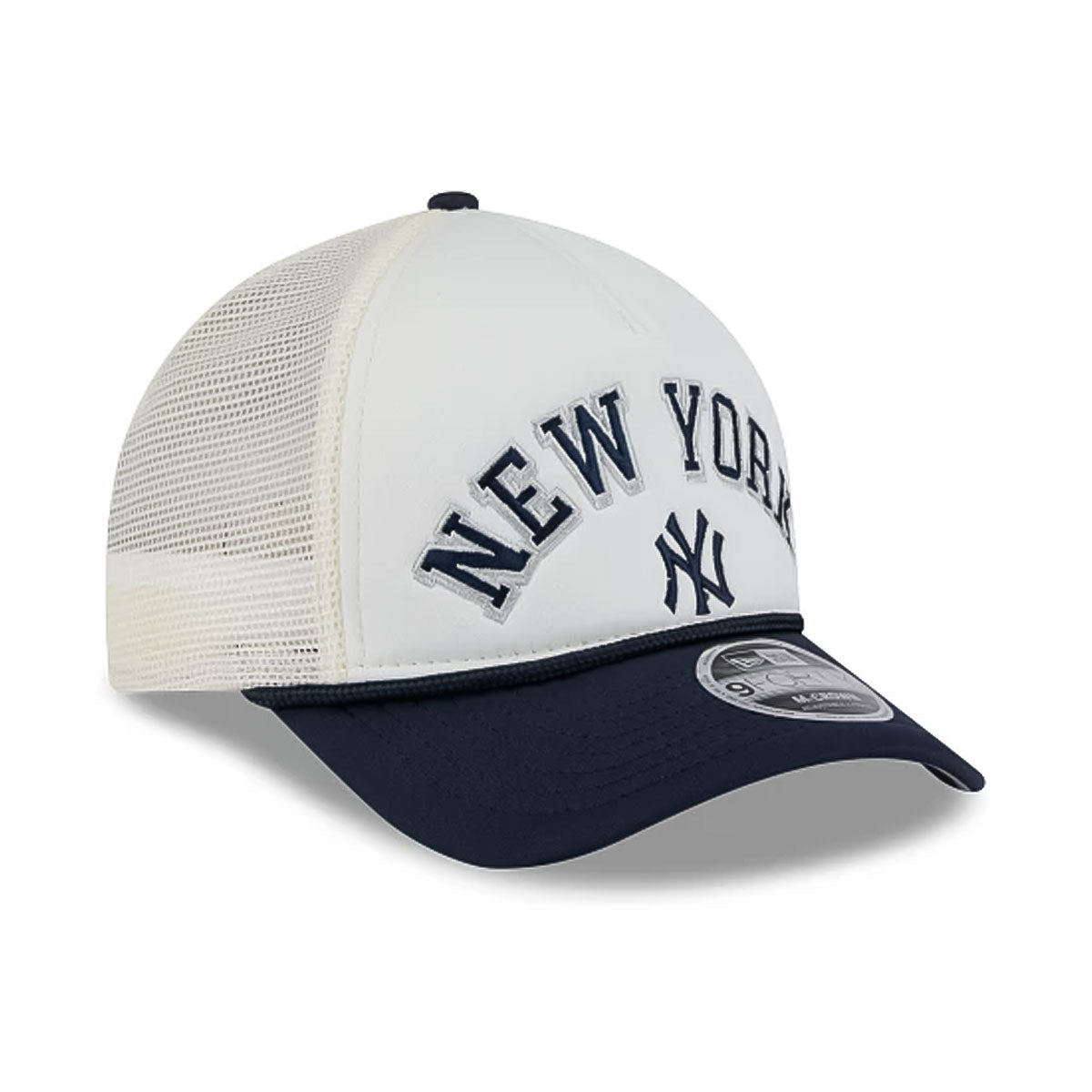 NEW ERA - New York Yankees 9FORTY M-Crown A-FRAME MESH Chrome/Navy【60604778】