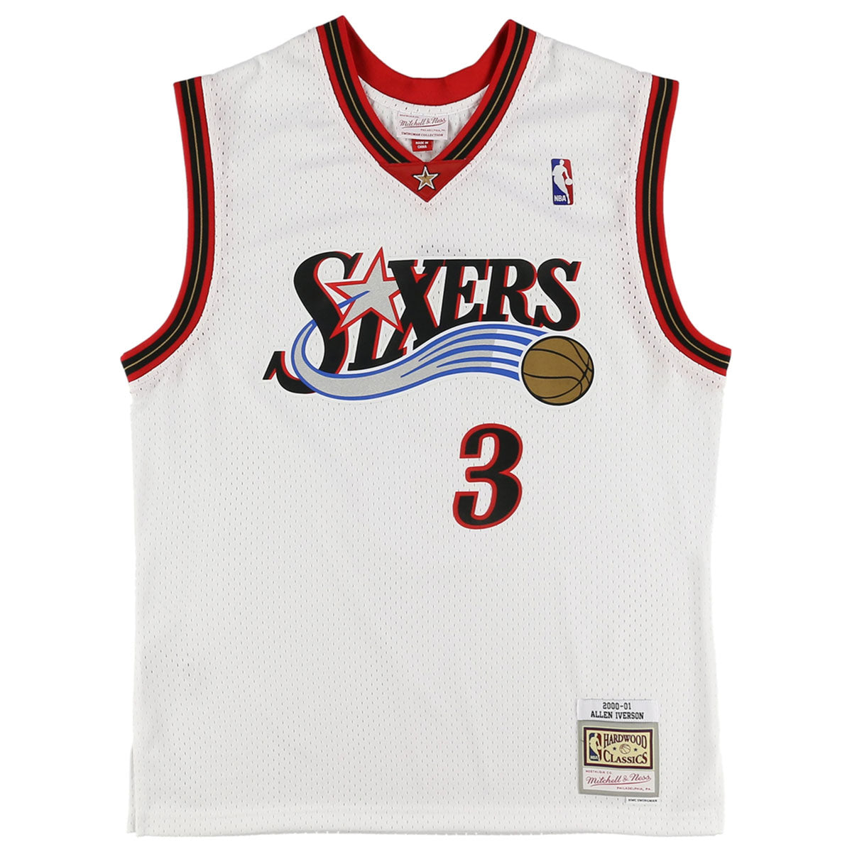 Mitchell&Ness - Swingman Jersey゙P76 #3 A Iverson WHITE【SMJYGS18200】