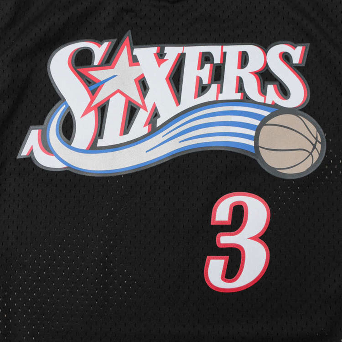 Mitchell&Ness - Swingman Jersey゙P76 #3 A Iverson BLACK【SMJYGS18201】