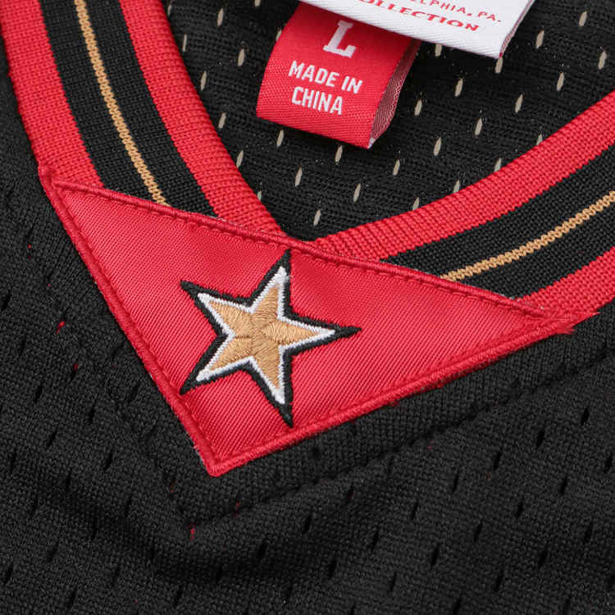 Mitchell&Ness - Swingman Jersey゙P76 #3 A Iverson BLACK【SMJYGS18201】