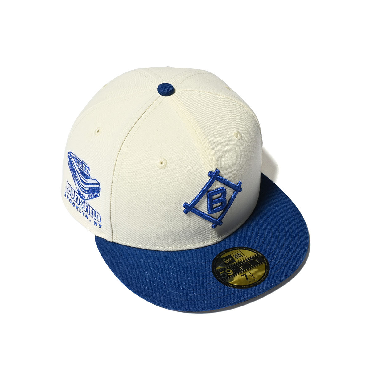 NEW ERA Brooklyn Dodgers EBBETS FIELD 59FIFTY CHROME/LT ROYAL【70758197】