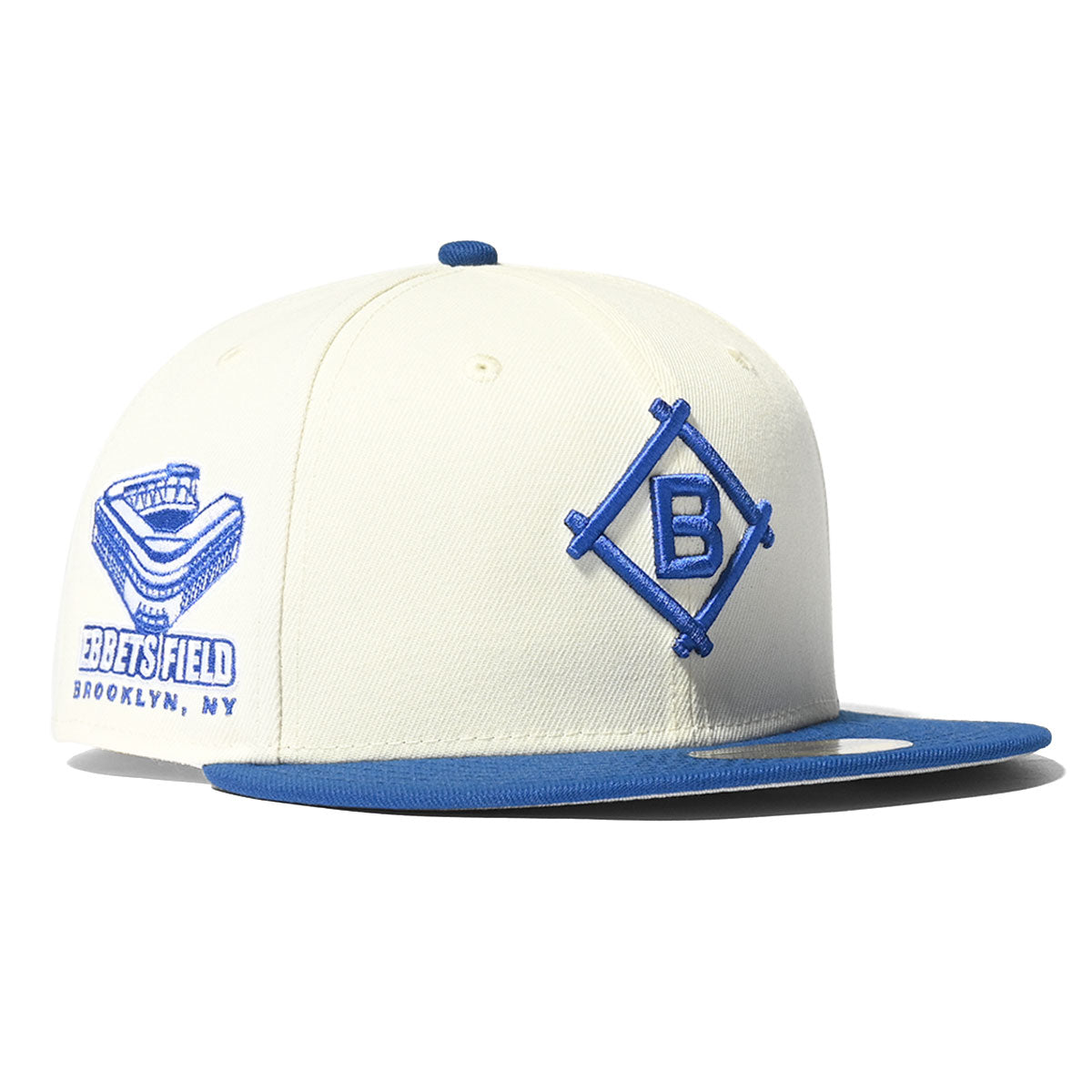 NEW ERA Brooklyn Dodgers EBBETS FIELD 59FIFTY CHROME/LT ROYAL