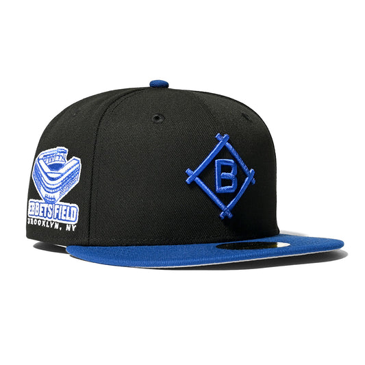 NEW ERA Brooklyn Dodgers EBBETS FIELD 59FIFTY BLACK/LT ROYAL【70758196】