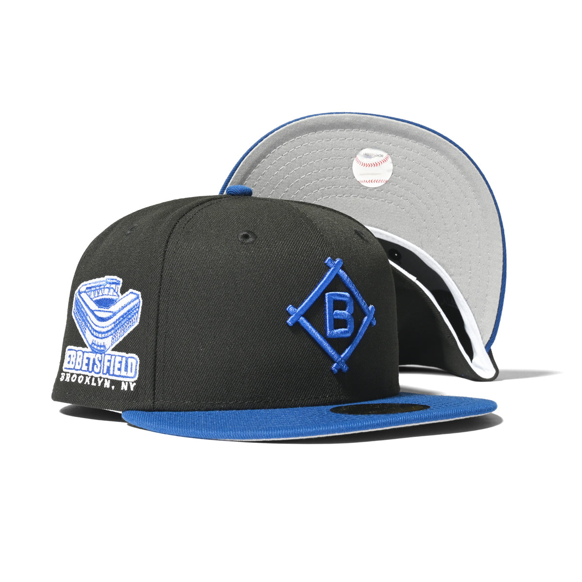 NEW ERA Brooklyn Dodgers EBBETS FIELD 59FIFTY BLACK/LT ROYAL【70758196】