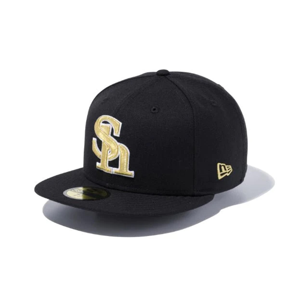 NEW ERA 福岡ソフトバンクホークス - 59FIFTY NPB SOFHAW BLK MT GLD SWHT【13562206】