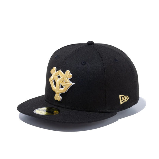 NEW ERA 読売ジャイアンツ - 59FIFTY GIANTS LOGO BLK SWHI MGLD【13694103】