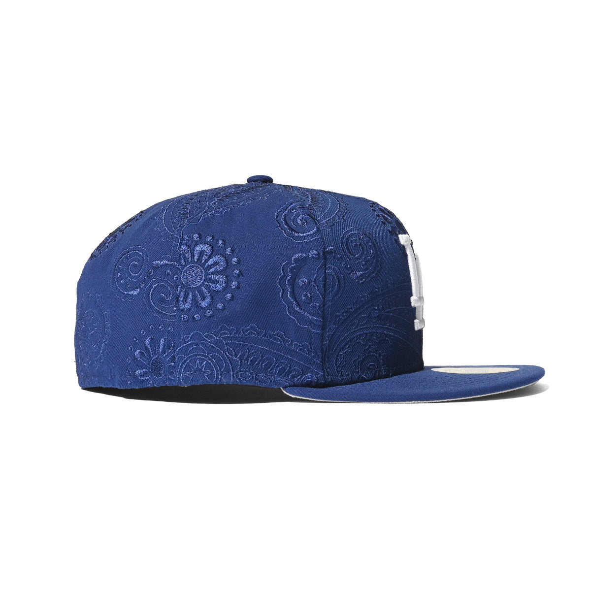 NEW ERA 洛杉磯道奇隊 - 59FIFTY 花朵刺繡藍色