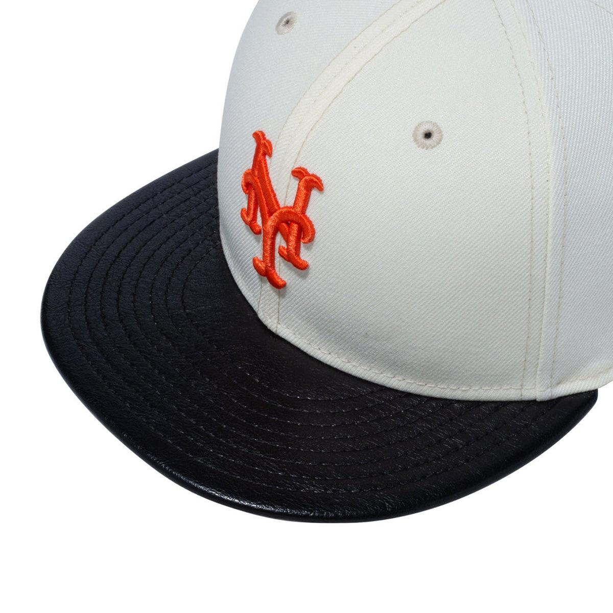 NEW ERA New York Mets - 59FIFTY Leather Visor C.WH/BK.L【14132561】