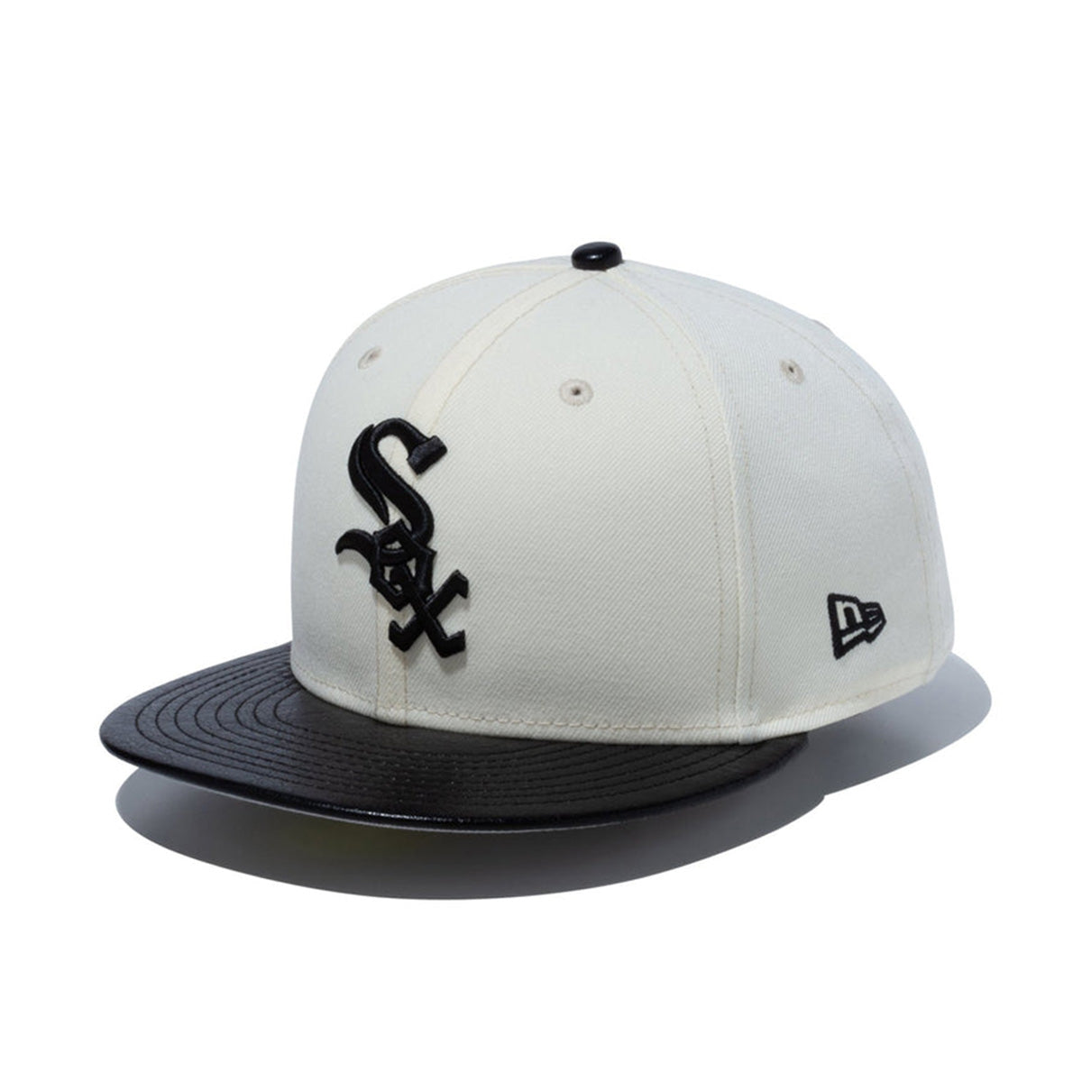 NEW ERA 芝加哥白襪 - 59FIFTY 皮革遮陽板 C.WH/BK.L【14132563】