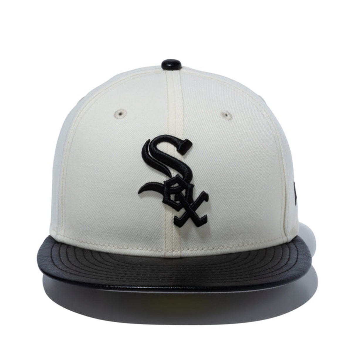 NEW ERA 芝加哥白襪 - 59FIFTY 皮革遮陽板 C.WH/BK.L【14132563】