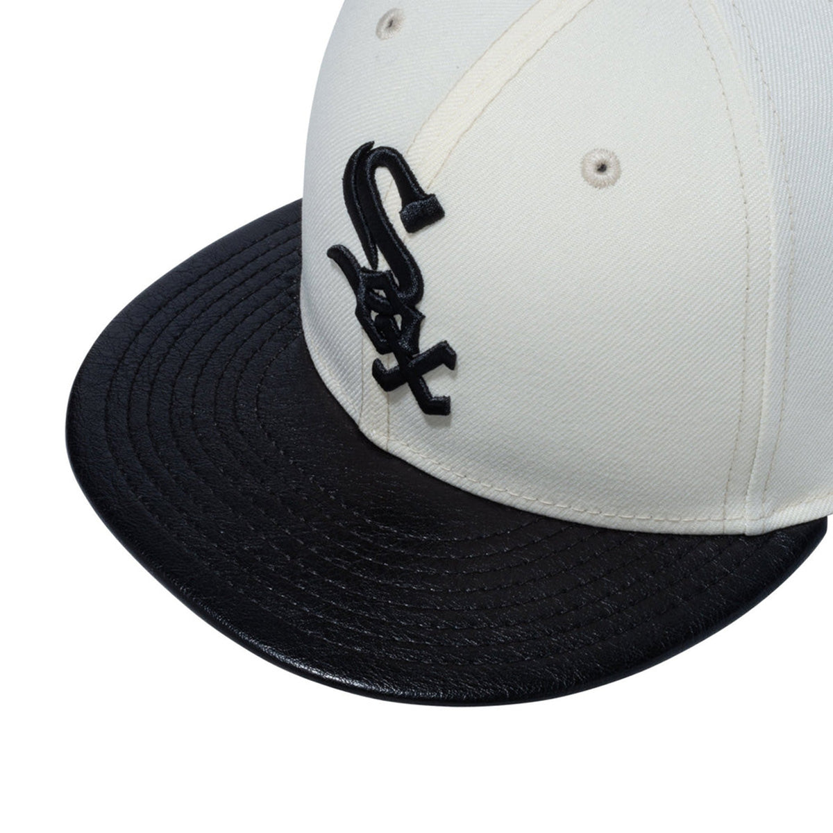 NEW ERA 芝加哥白襪 - 59FIFTY 皮革遮陽板 C.WH/BK.L【14132563】
