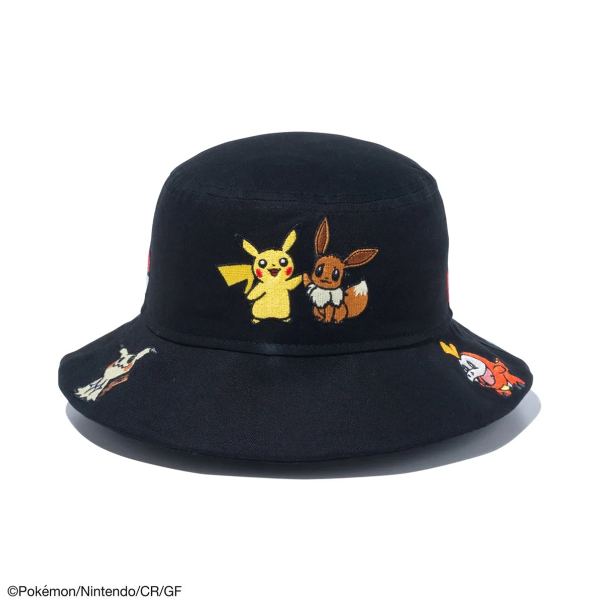 【KIDS】NEW ERA × POKEMON - YOUTH BUCKET01 POKEMON ALLOVER BLK【14124520】