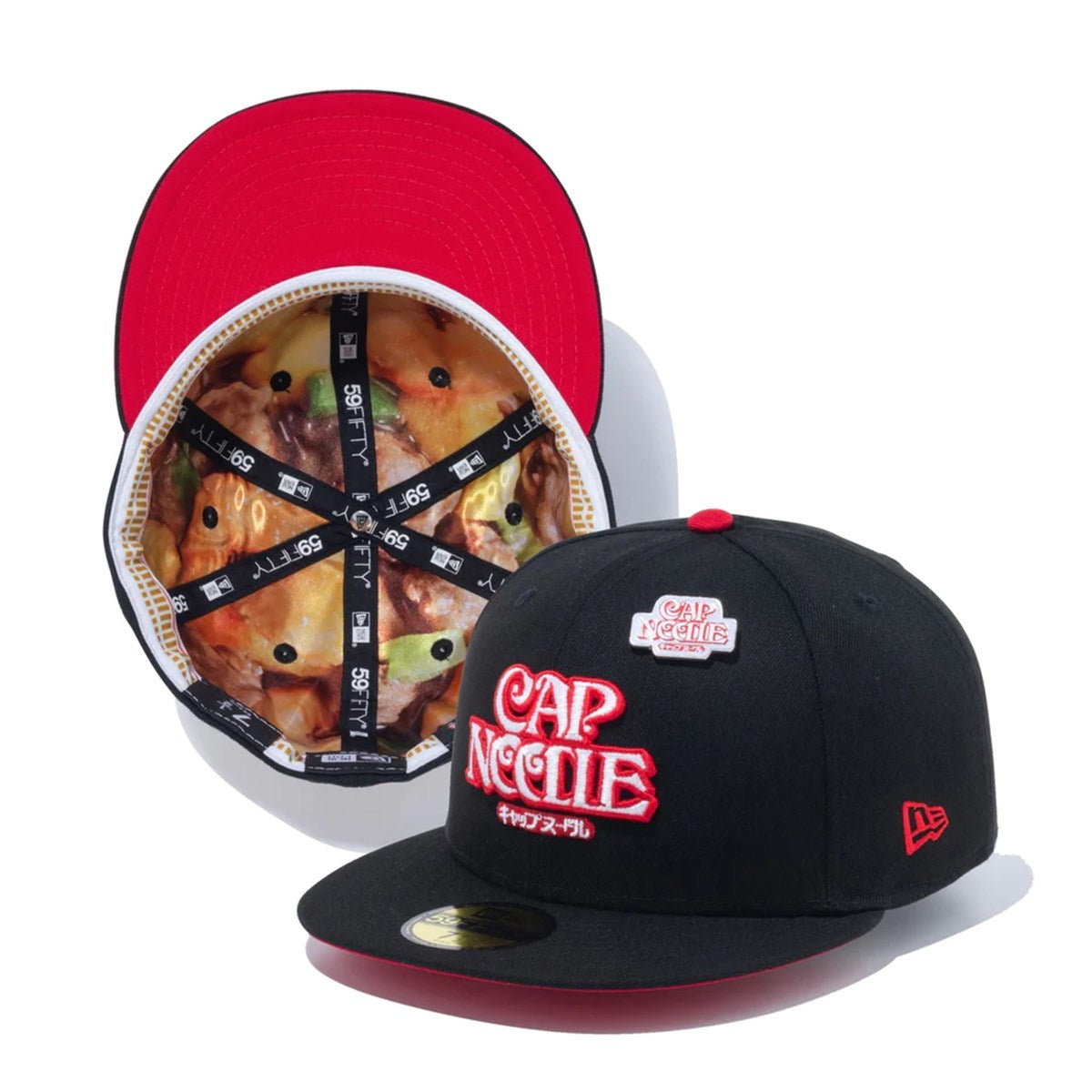 NEW ERA × CUP NOODLE - 59FIFTY CUP NOODLE CAP BLK【14125314】