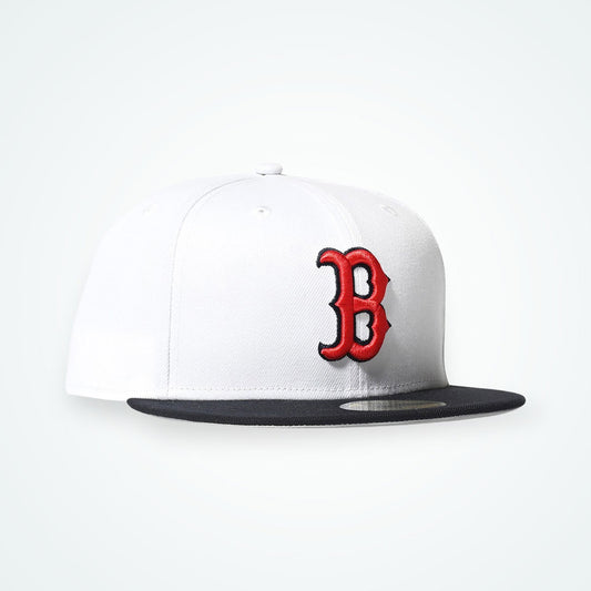NEW ERA - Boston Red Sox 59FIFTY OPTIC WHITE NAVY【70832607】