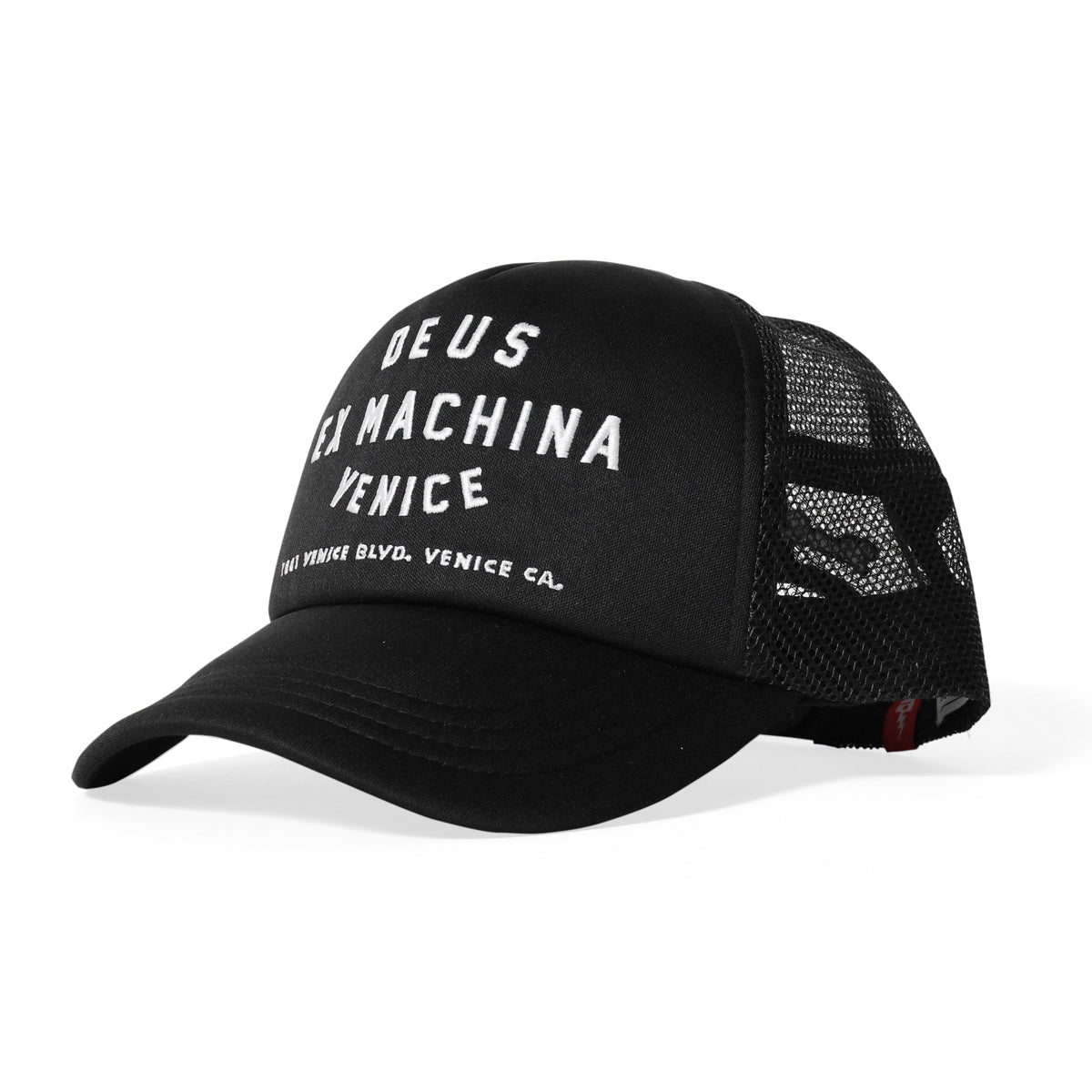 DEUS EX MACHINA VENICE ADDRESS TRUCKER BLACK【DMA47620】
