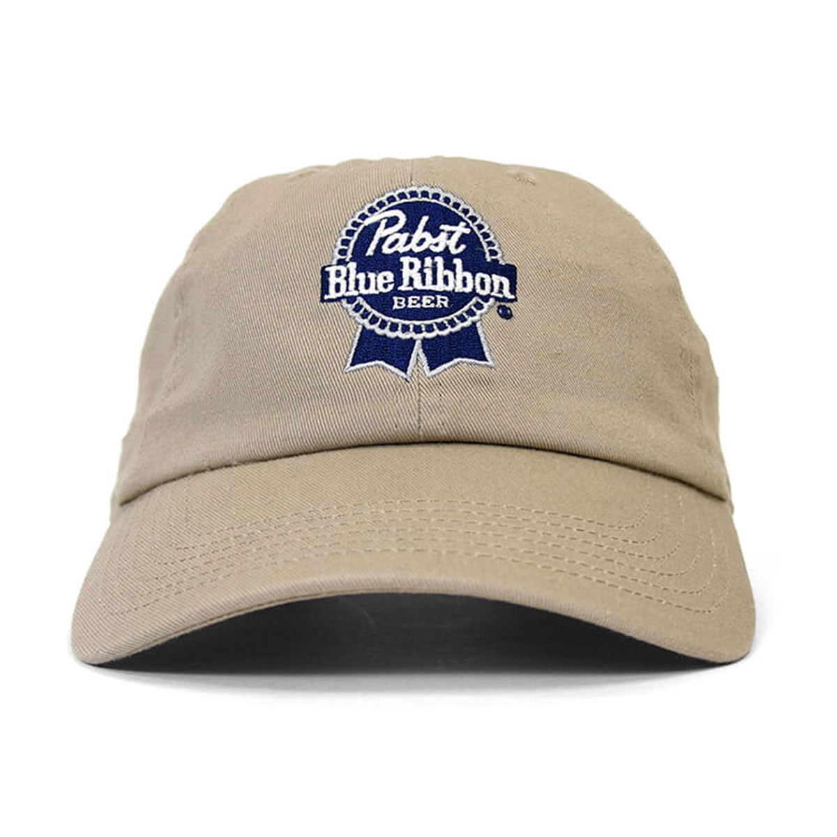 PABST BLUE RIBBON LOGO DAD HAT BEIGE【PB191406】