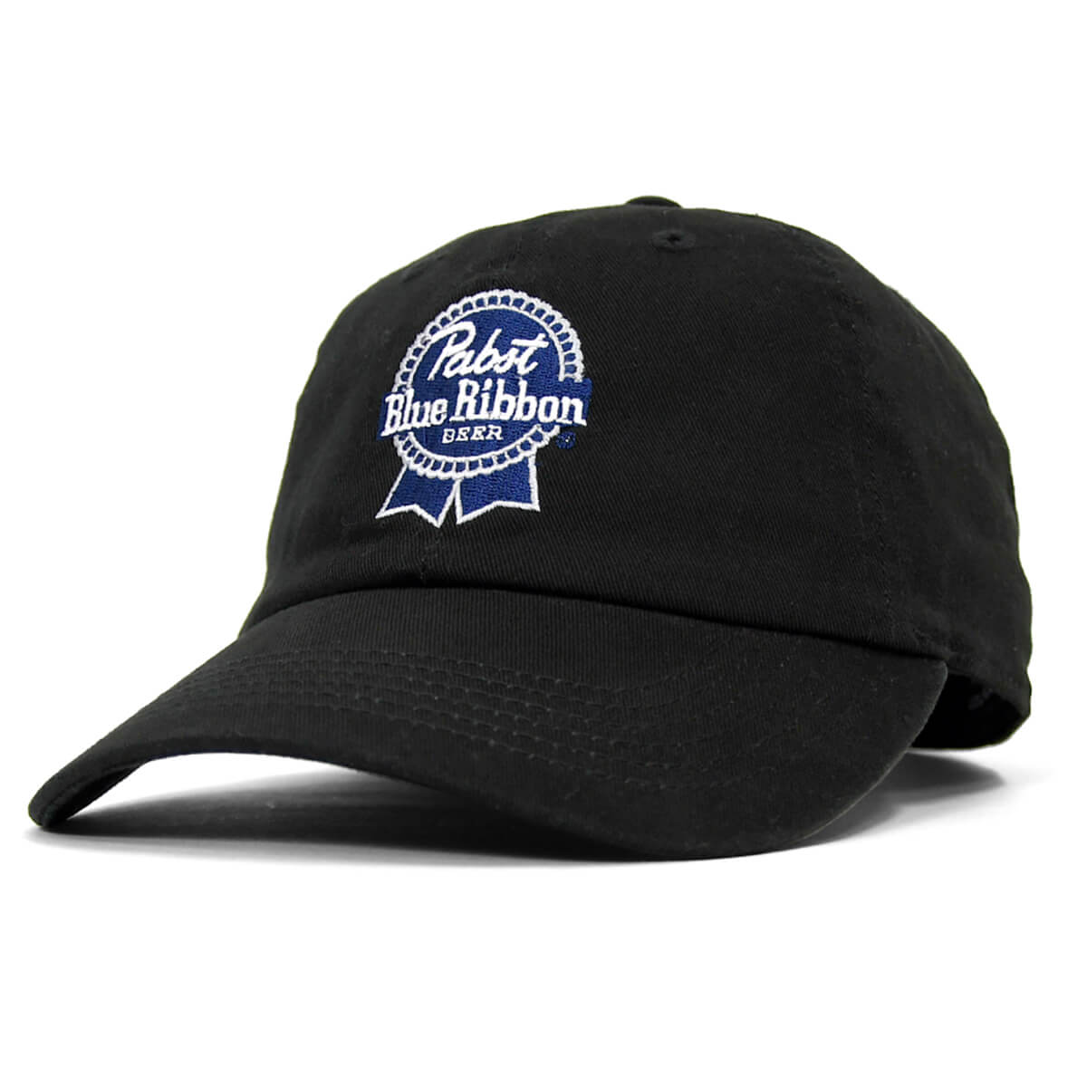 PABST BLUE RIBBON LOGO DAD HAT BLACK【PB191406】