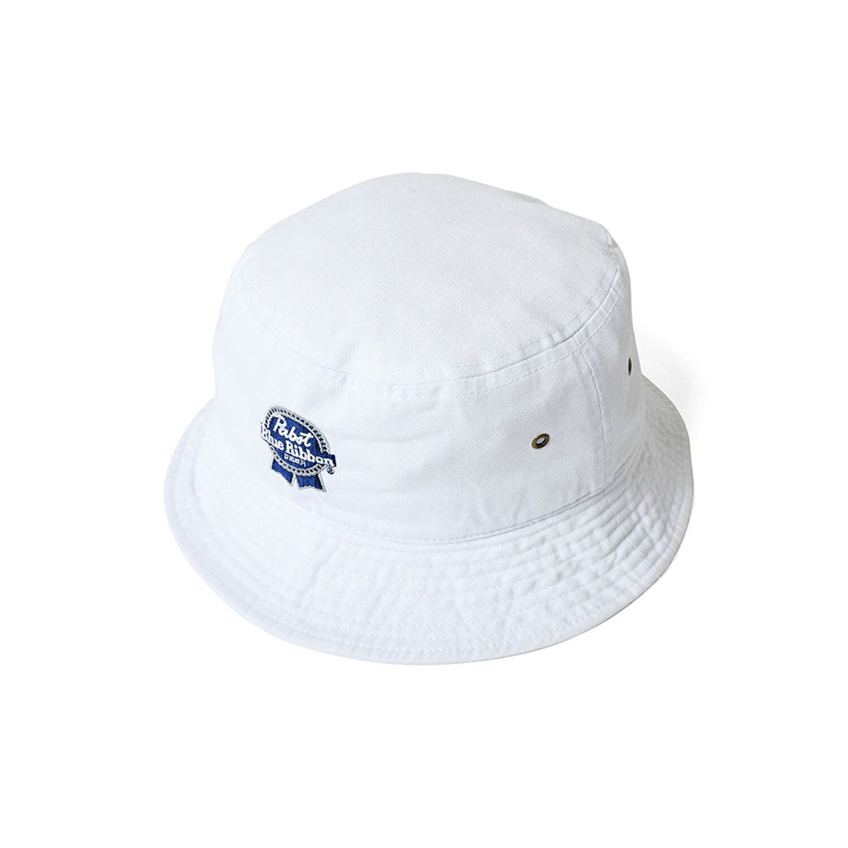 PABST BLUE RIBBON LOGO BUCKET HAT WHITE【PB211405】