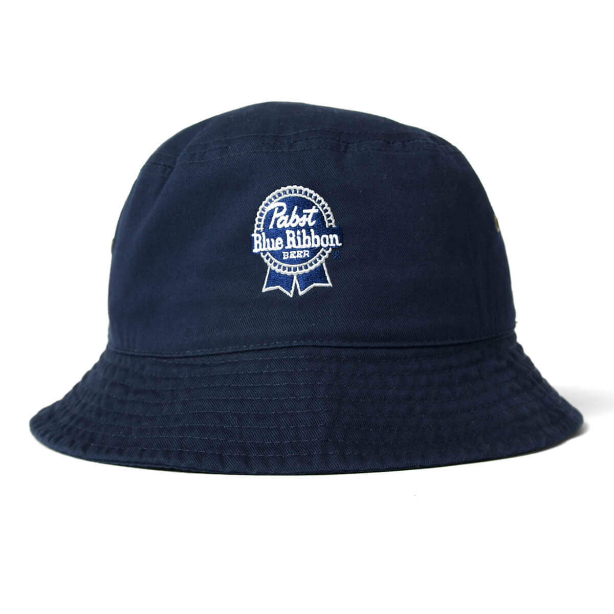 PABST BLUE RIBBON LOGO BUCKET HAT NAVY【PB211405】