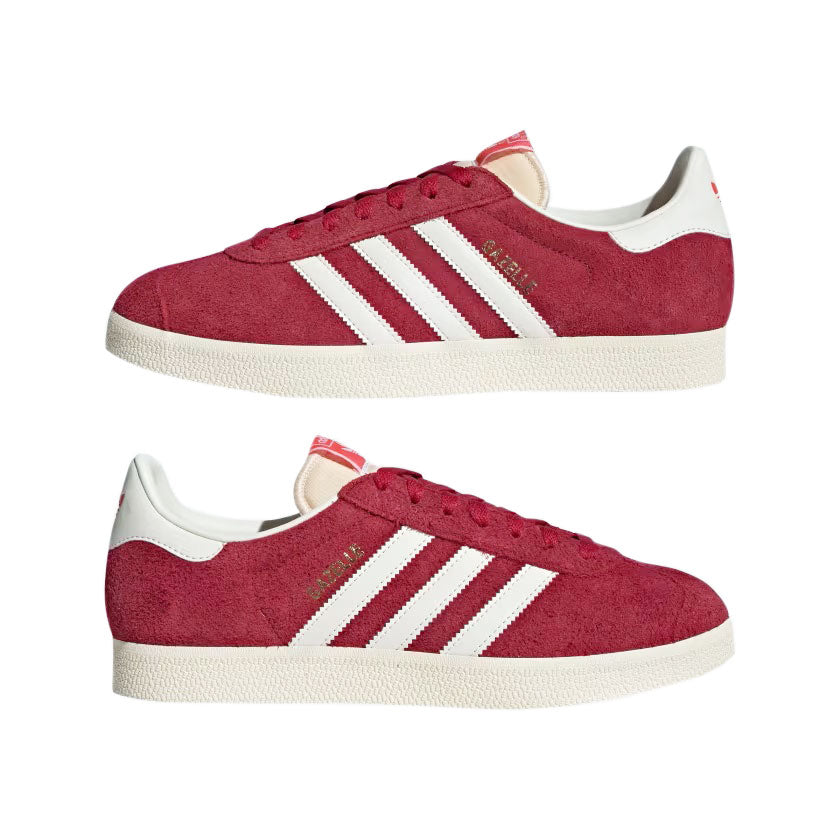 adidas - GAZELLE MENS WMNS  Gray One/Footwear Team Victory Red/Off White/Cream White 【IF9652】