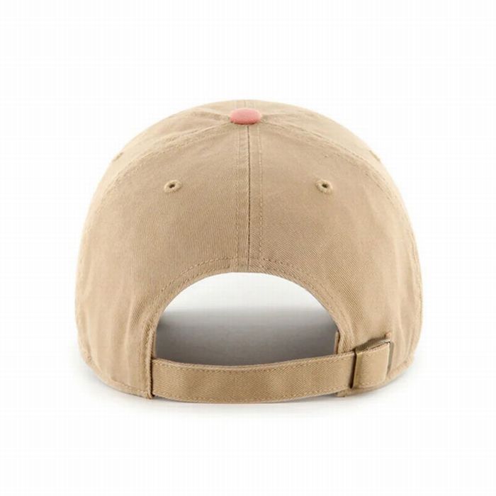 ’47 BRAND New York Yankees - ’47 CLEAN UP CANYON KHAKIxSEDONA PINK【CARVN17GWS】