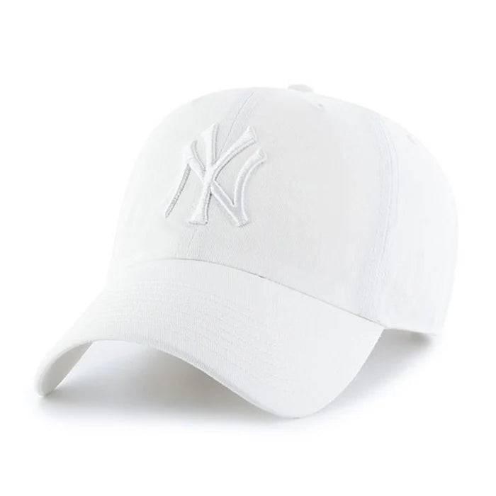 ’47 BRAND New York Yankees - ’47 CLEAN UP White x White Logo【RGW17GWSNL】