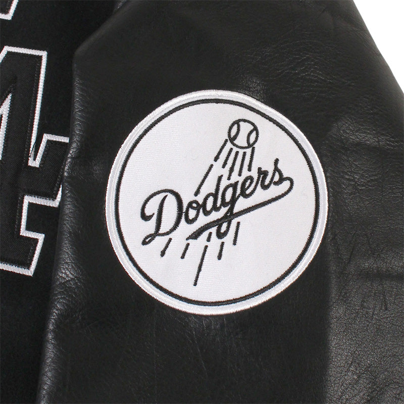 Fanatics - LA DODGERS MELTON PU VARSITY JACKET【ML2324FW0006】