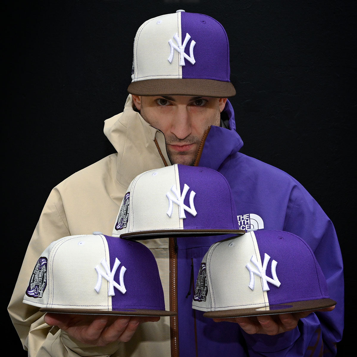 NEW ERA New York Yankees - 59Fifty 2000 Subway Series Chrome White True Purple/Walnut